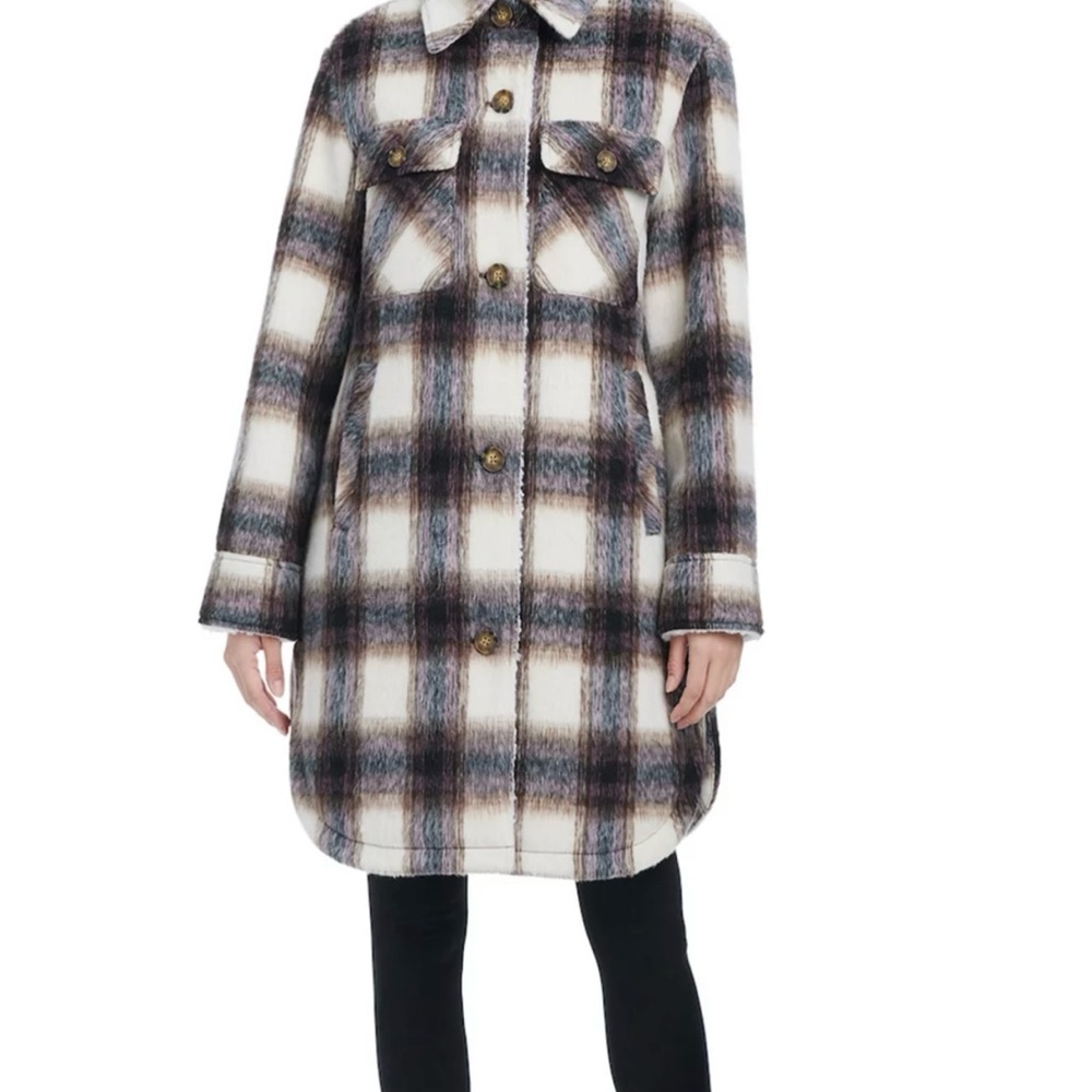 Long Plaid Jacket - image 3